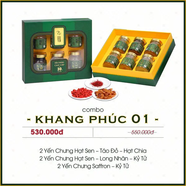 Hộp Quà Yến Chưng Khang Phúc 01