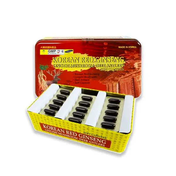 Viên Linh Chi Hồng Sâm Nhung Hươu Bio Apgold Korean Red Ginseng Lingzhi Mushroom Deer Antlers Soft Capsules