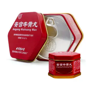 An Cung Ngưu Hoàng Đồng Nhân Đường Hộp Thiếc Đỏ Cao Cấp Trung Quốc