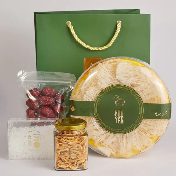 Chân yến rìa tinh chế khô thượng hạng 100g Tặng1hộp đường phèn+1túi táo đỏ