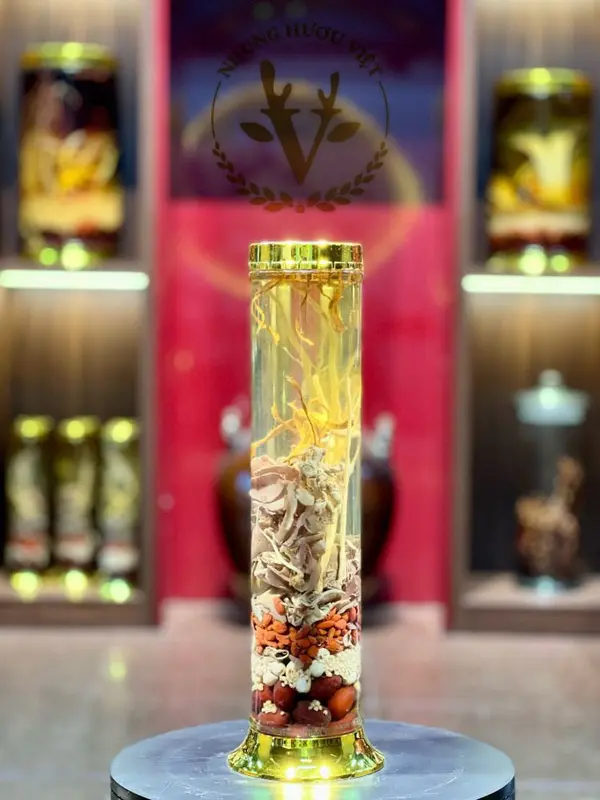 Bình Rượu Nhung Hươu Tươi Thái Lát Thượng Hạng