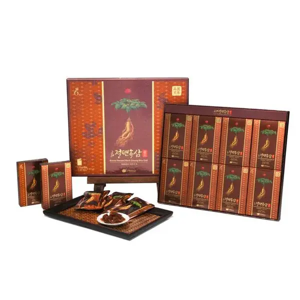 Hắc Sâm Lát Tẩm Mật Ong KGS Korean Honeyed Black Ginseng Slice Gold (8 gói x 20gr)