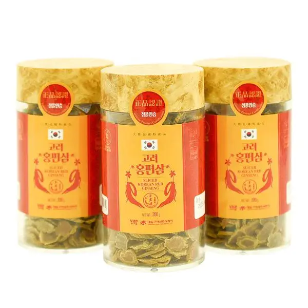 Hồng Sâm Củ Khô Thái Lát Daedong Korean Red Ginseng Sliced Lọ 200gr
