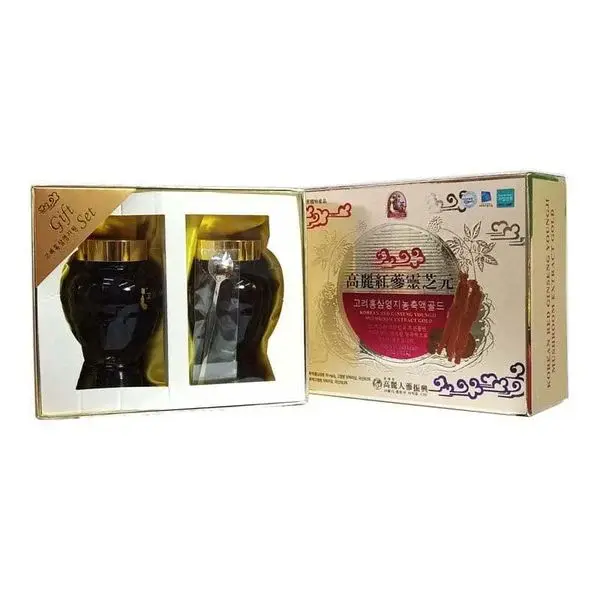 Cao Linh Chi Nhân Sâm Taewoong Food Korean Red Ginseng Youngji Mushroom Extract Gold (300gr x 2 lọ)