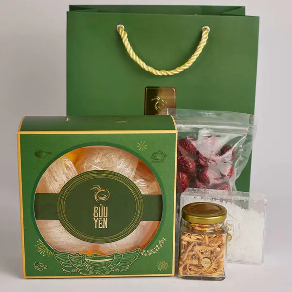 Tổ yến tinh chế thượng hạng 50g Tặng1hộp đường phèn+1túi táo đỏ