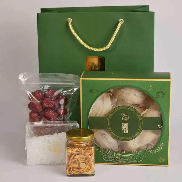 Tổ yến thô cao cấp 100g Tặng1hộp đường phèn+1túi táo đỏ