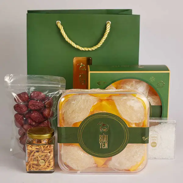 Tổ yến đảo rút lông khô–thượng hạng 50g Tặng1hộp đường phèn+1túi táo đỏ